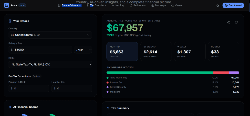 Aura Salary Calculator